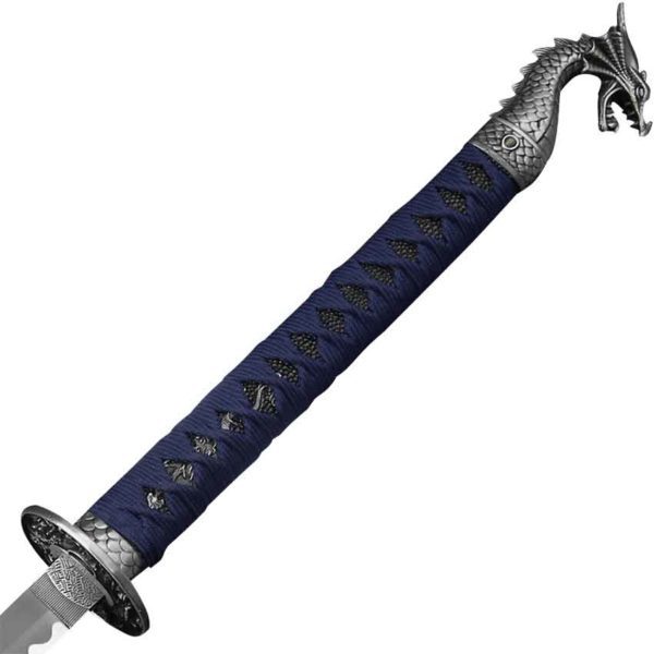 Blue Handled Dragon Katana