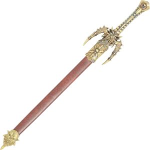 Fantasy Sword Letter Opener With Scabbard