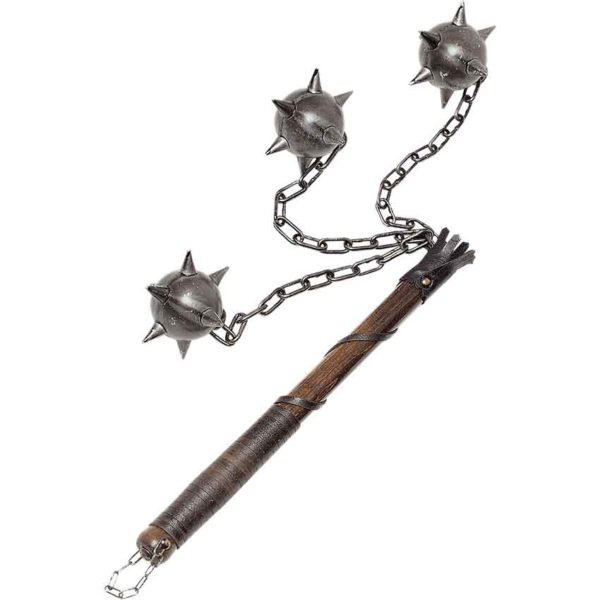 Large Three Ball Medieval Flail - ME-0042 - Medieval Collectibles