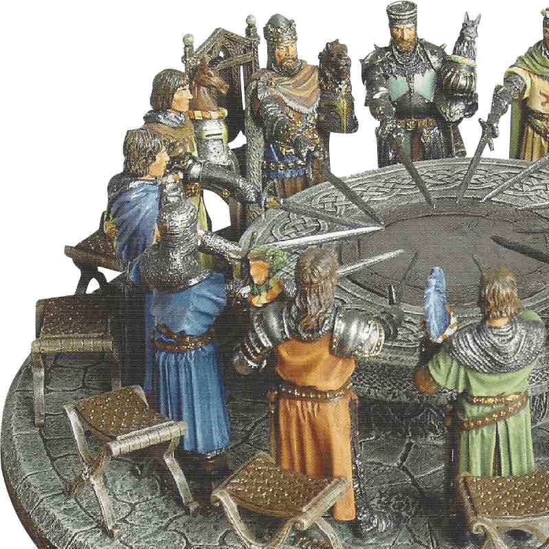 Hand Painted Knights of the Round Table Display - Medieval Collectibles