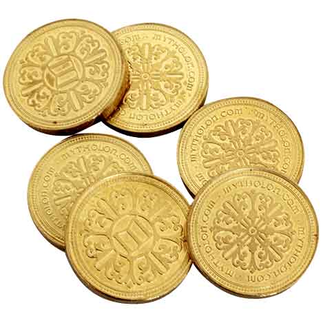 Set of 10 Copper LARP Coins - MY100687 - LARP Distribution