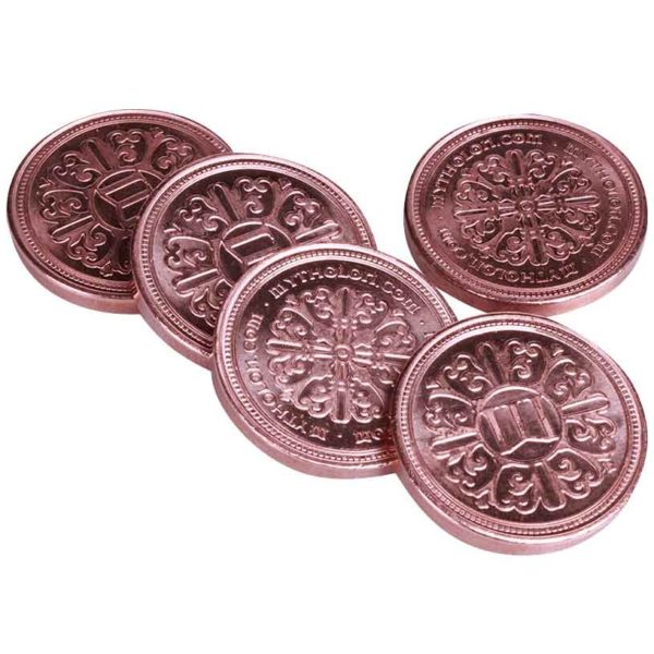 Set of 10 Copper LARP Coins