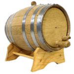 5 Liter Oak Barrel With Steel Hoops - OB-108 - Medieval Collectibles