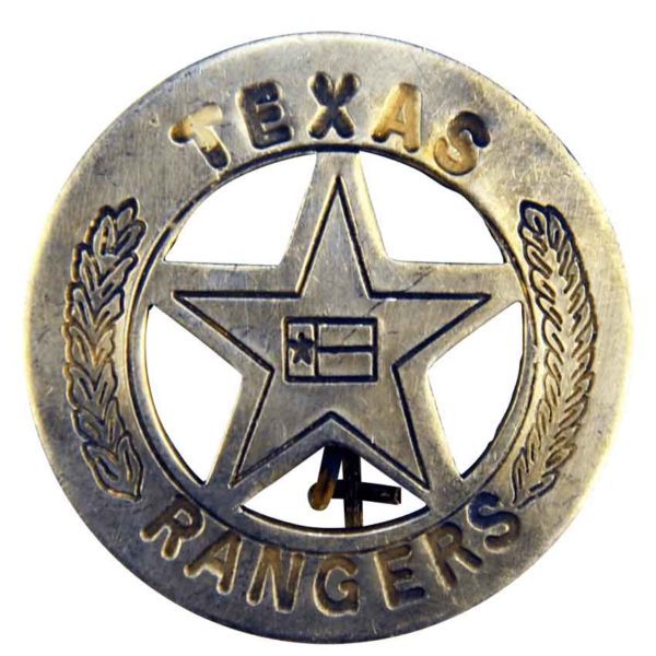 Round Texas Rangers Badge - OH3035 - Medieval Collectibles