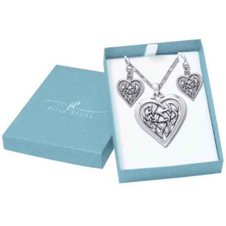 Celtic Heart Jewelry Set - PS-SET004 - Medieval Collectibles
