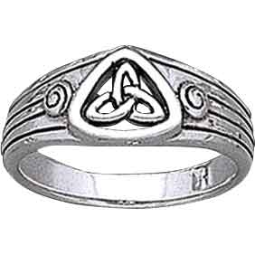 Silver and Gold Eternal Knotwork Ring