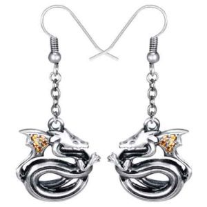 Jewel Wing Dragon Earrings