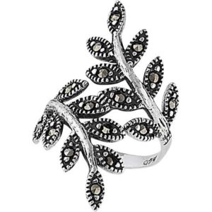 Sterling Silver Marcasite Vine Ring