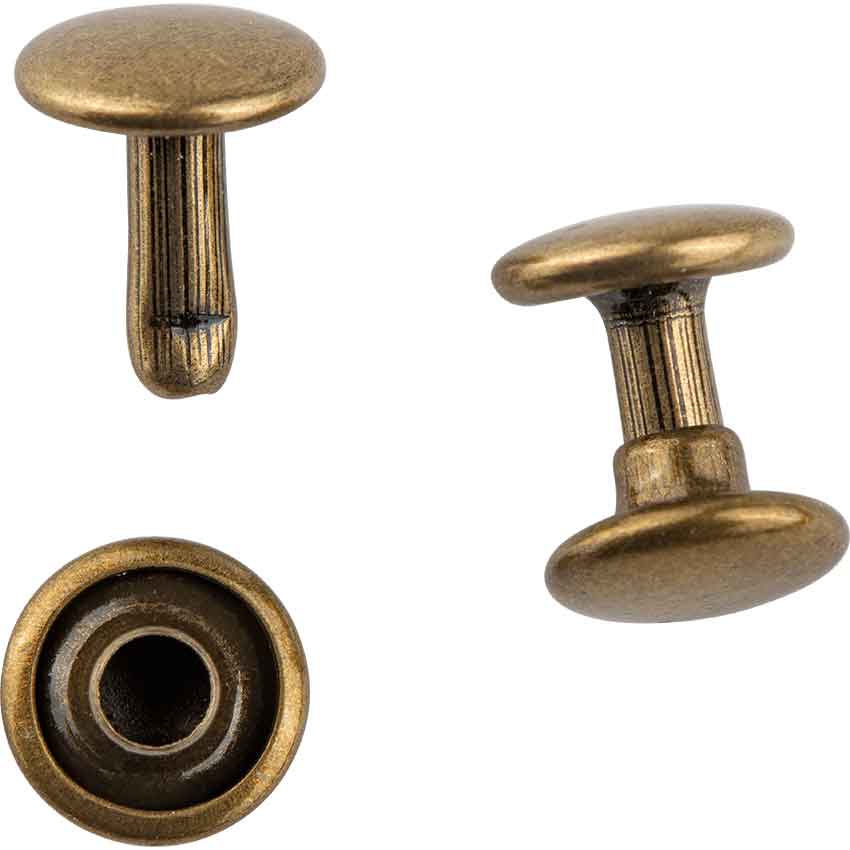 Double Cap Rivets - Nickel