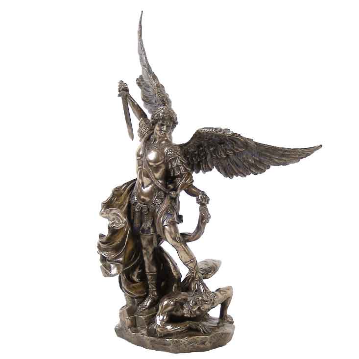 guardian angel with sword statue