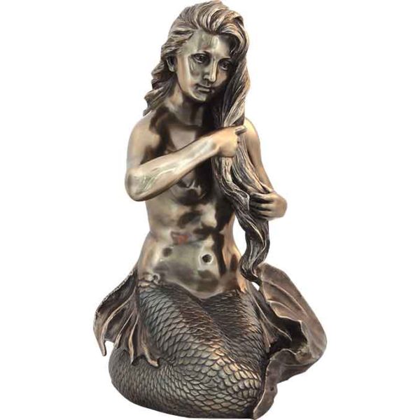 Mermaid Combing Hair Statue