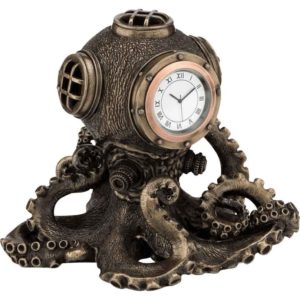 Steampunk Octopus Diving Bell Clock