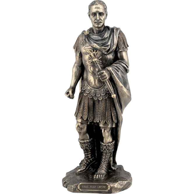 julius caesar full body statue