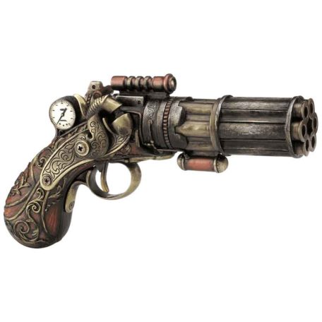 Steampunk 6 Barrel Pistol - WU-1564 - Medieval Collectibles