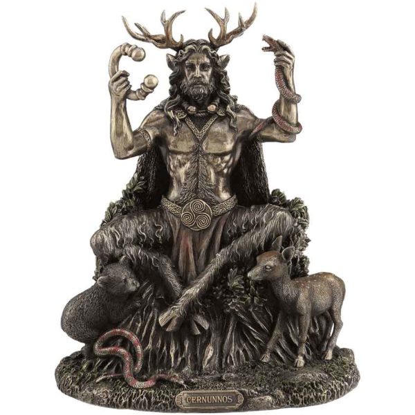 Celtic God Cernunnos Sitting Statue