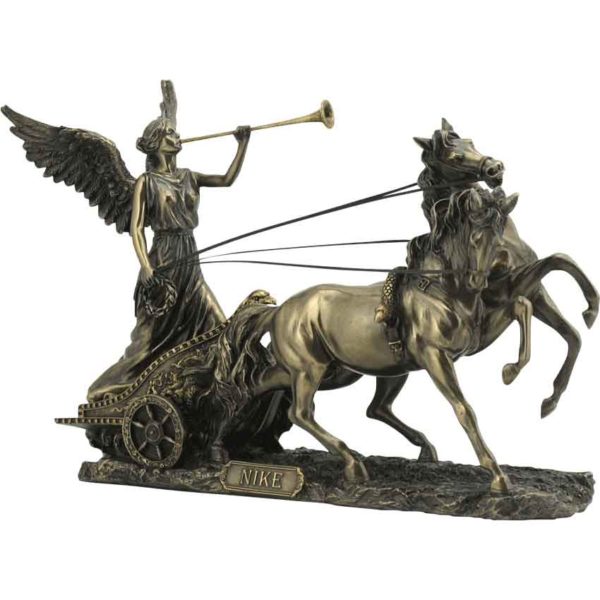 Bronze Nike with Trumpet and Chariot