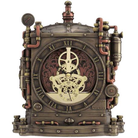 Steampunk Grand Machine Mantel Clock - WU-1842 - Medieval Collectibles