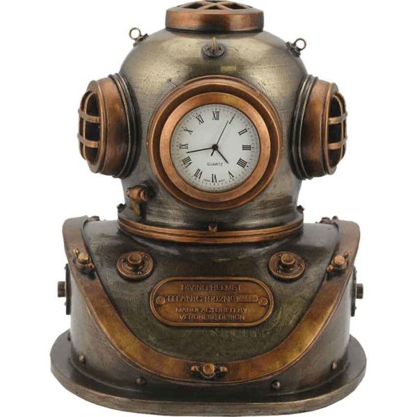 Diving Bell Steampunk Clock - WU-1891 - Medieval Collectibles