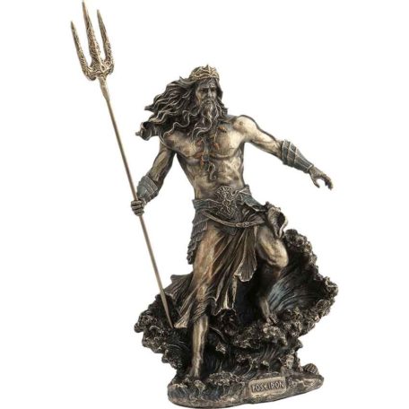 Poseidon with Trident Statue - WU-1926 - Medieval Collectibles