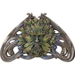 Summer Berry Bronze Greenman Plaque