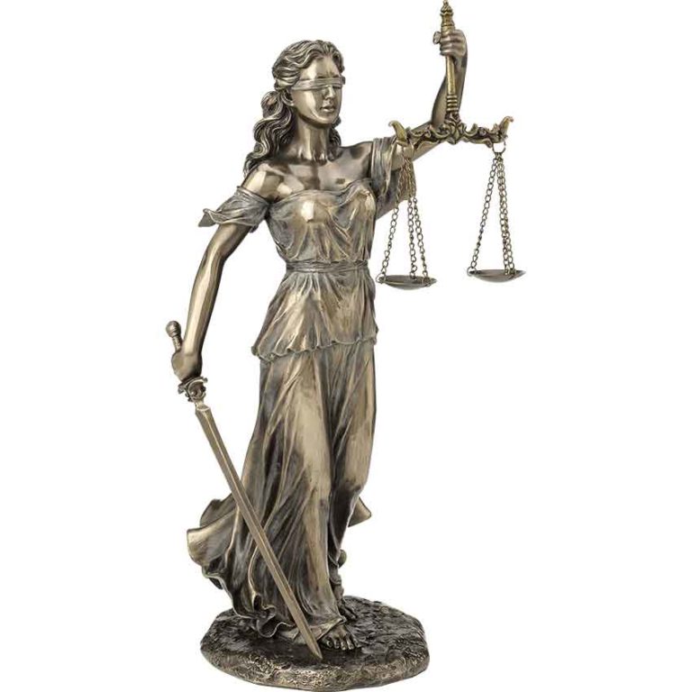 Blind Lady Justice Statue