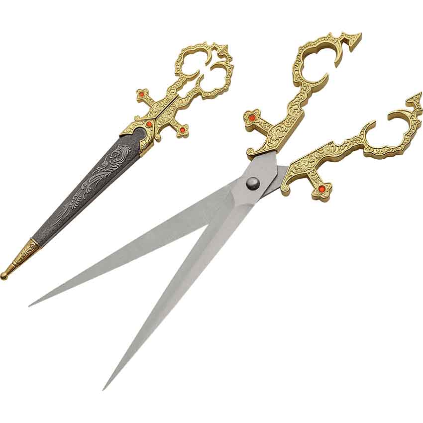 Medieval Renaissance Scissors Bodice Dagger Dirk Knife