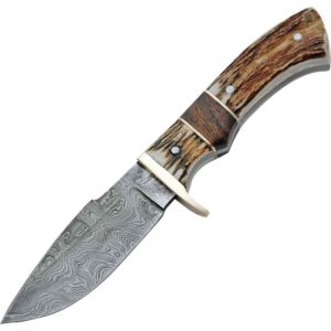 Damascus Game Skinner Knife