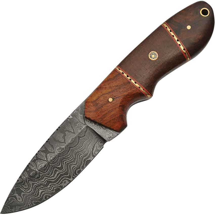 Rosewood Micarta Layered-Steel Hunter - ZS-DM-1142 - Medieval Collectibles