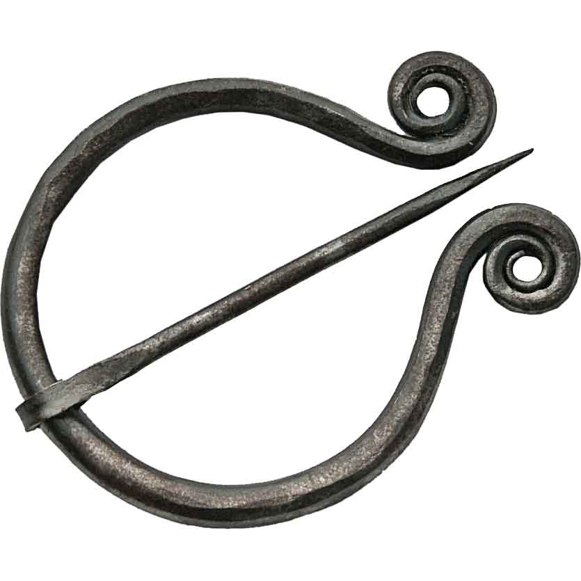 Steel Viking Penannular Cloak Pin by Medieval Collectibles