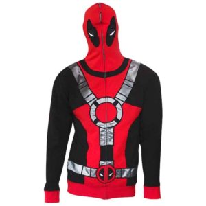 Deadpool Suit Up Full Mask Hoodie