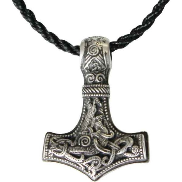 Sterling Silver Mjolnir Necklace