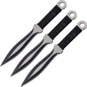 Set of 3 Leaf Blade Throwing Kunai - 6.5 Inches