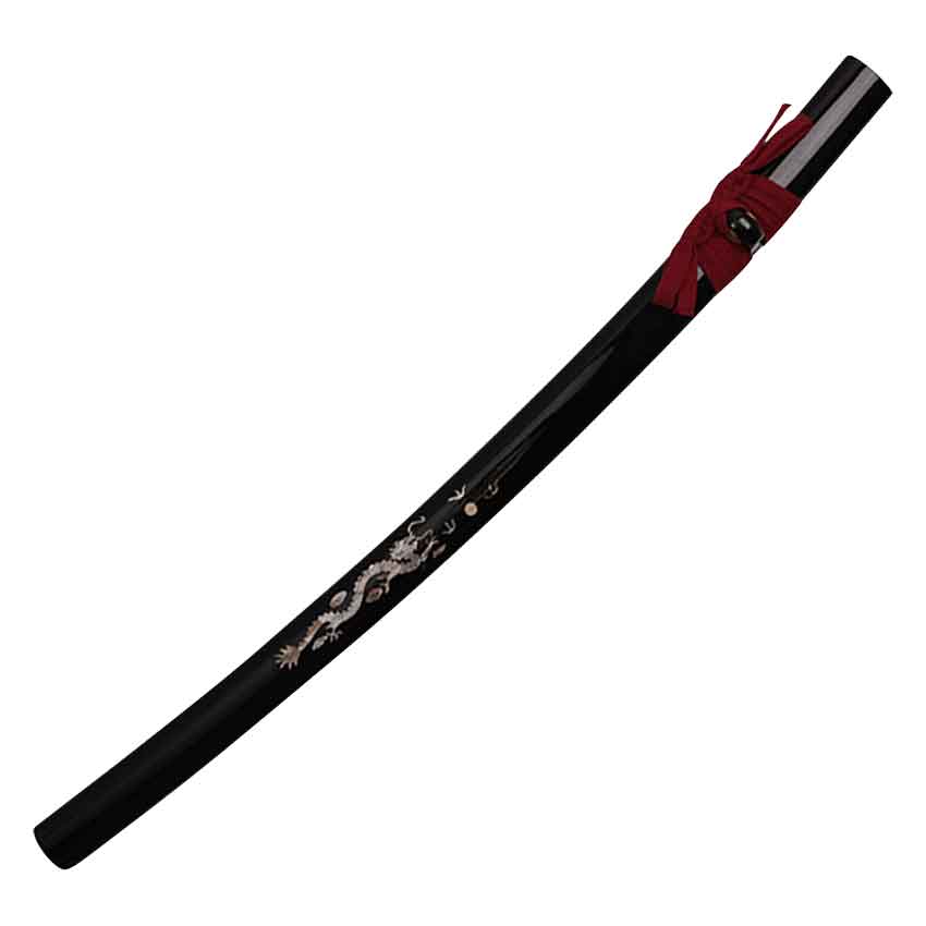 Pearl Dragon Saya Katana 0156