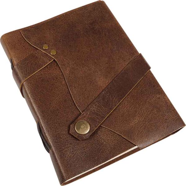 Leather Journal with Snap Closure