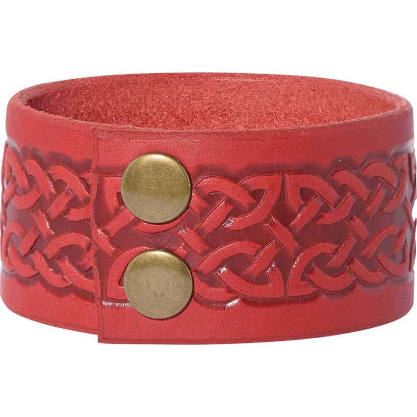 Celtic Love Knot Red Leather Bracelet Womenceltic Love Knot 