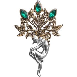 Golden Mandrake Brooch