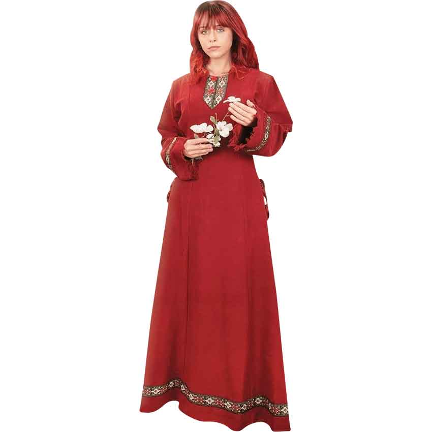 Long Viking Maiden Dress - Medieval Collectibles