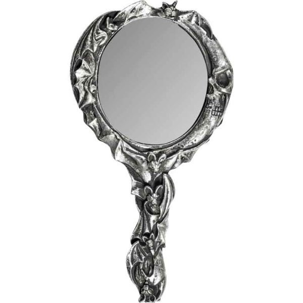 Bat and Moon Hand Mirror