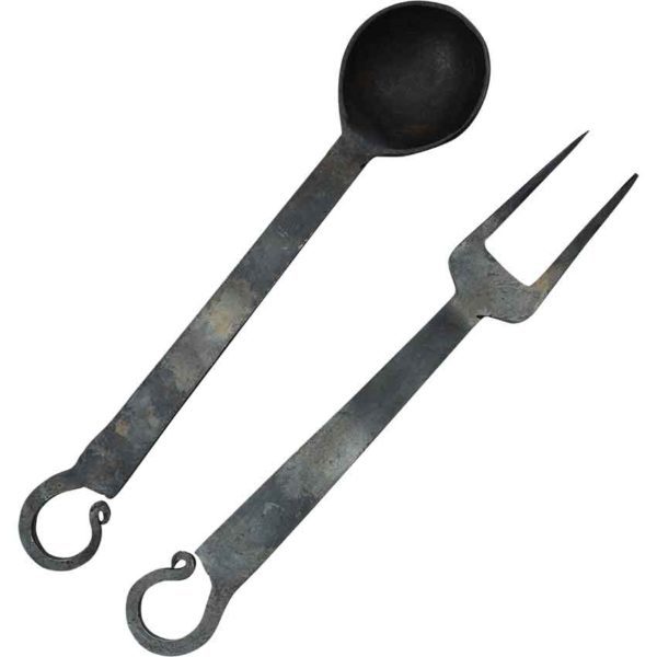 Medieval Ladle and Serving Fork