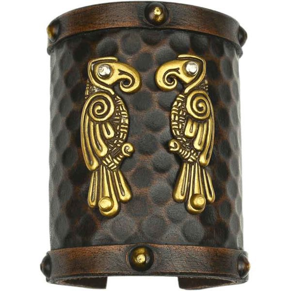 Ravens Viking Leather Cuff