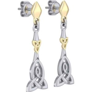 Silver Celtic Trinity Knot Post Earrings