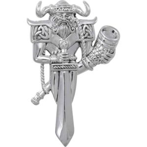 Silver Viking God Heimdal Pendant