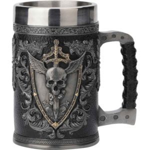 Winged Skull Crest Stein