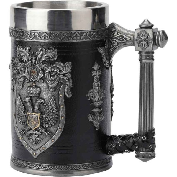 Double Headed Eagle Crest Beer Stein