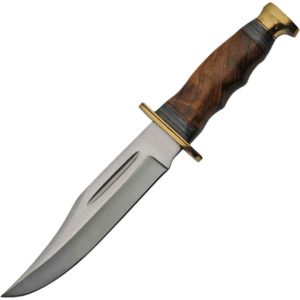 Walnut and Pakkawood Hilt Bowie Knife