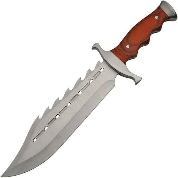 Cutout Gator Back Bowie Knife