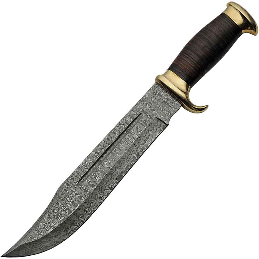 Damascus knife. Нож Боуи Данди. Нож Боуи Full Tang. Нож Боуи из дамасской стали. Stek Damascus.