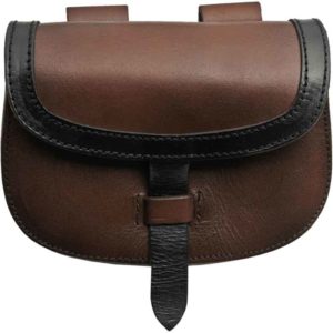 Black Edged Brown Belt Bag