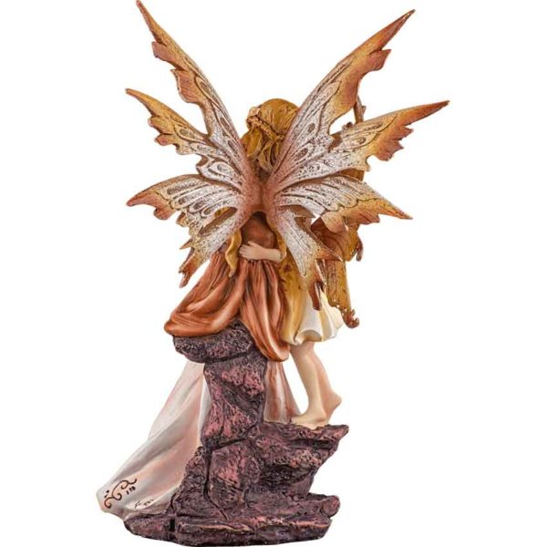 Mother and Child Fairy Statue