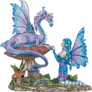 Fairy and Companion Dragon Statue